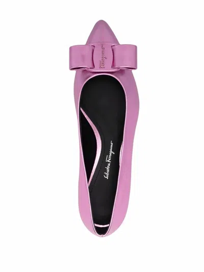Ferragamo Viva Bow-detail Ballerina Shoes