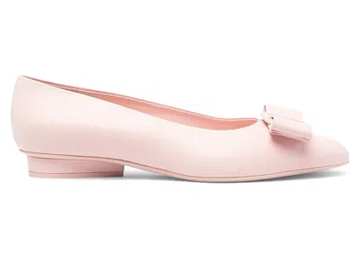 Pre-owned Ferragamo Viva Pointed Ballet Flats (women's) Sneakers In Pink