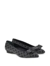 Ferragamo Viva Rhinestone-embellished Ballet Flats