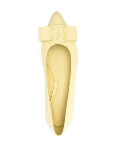 FERRAGAMO FERRAGAMO VIVA VARA BOW BALLERINA SHOES