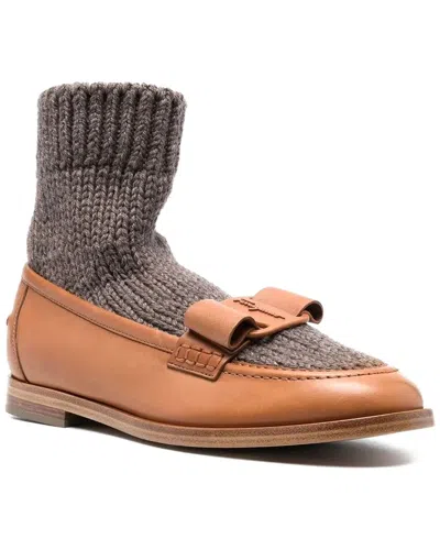 FERRAGAMO FERRAGAMO VIVA VARA BOW LEATHER BOOTIE