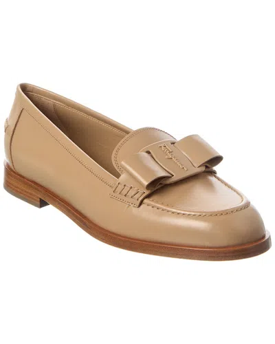 Ferragamo Vivaldo Leather Loafer In Multi