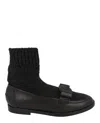 Ferragamo Vivaldo Sock Loafers In Black