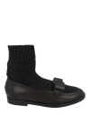 Ferragamo Vivaldo Sock Loafers In Black
