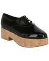 Ferragamo Viviane Platform Patent Leather Oxfords In Black