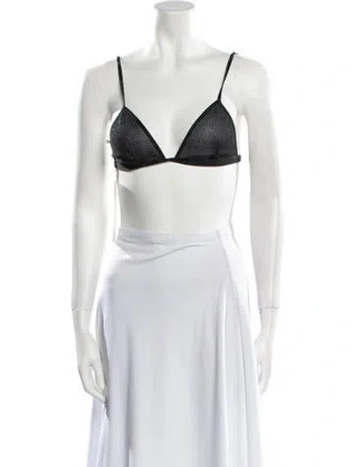 Pre-owned Ferragamo V-neck Sleeveless Crop Top In White