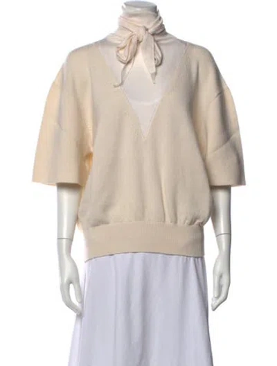 Pre-owned Ferragamo V-neck Sweater W/ Tags In Multicolor
