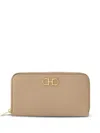 Ferragamo Wallet In Neutral