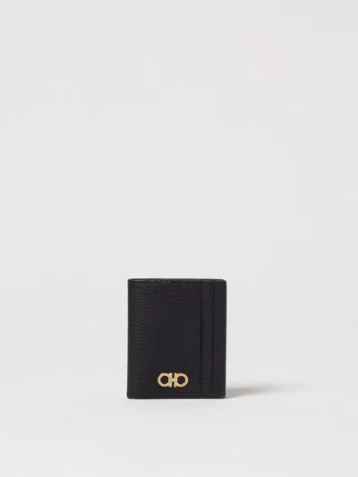 Ferragamo Wallet  Men Color Black In 黑色
