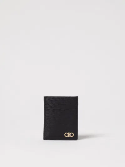 Ferragamo Wallet  Men Color Black In 黑色