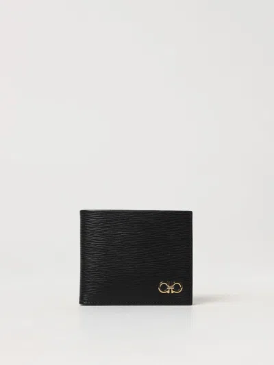 Ferragamo Wallet  Men Color Black In 黑色