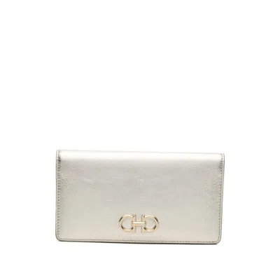 Ferragamo Wallet In Gold