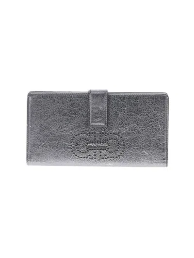Pre-owned Ferragamo Wallet In Gray