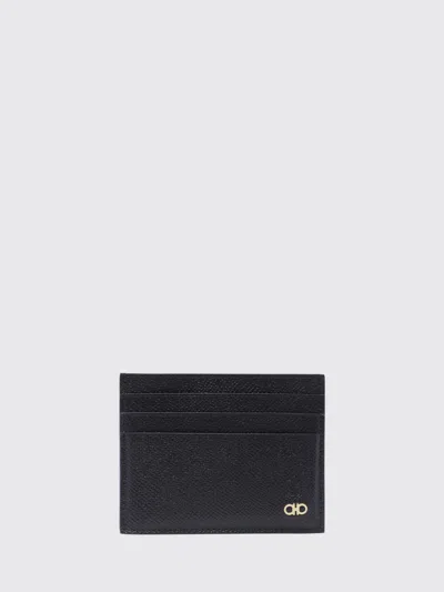 Ferragamo Wallet Men Color Black In 黑色