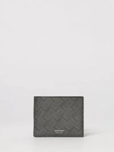 Ferragamo Wallet Men  In Gray