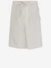 Ferragamo Wallet Skirt Made Of Cotton Blend In White