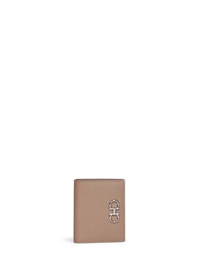 Ferragamo Wallet In Taupe