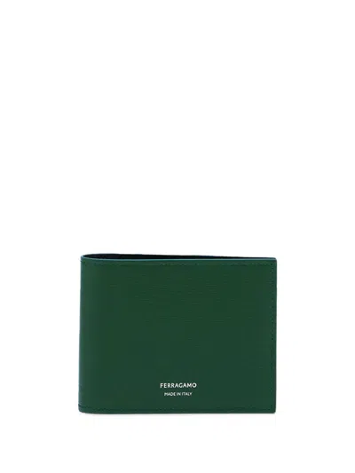 Ferragamo Bifold Wallet In Green
