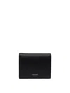 Ferragamo Logo Stamp Compact Wallet In Calf Leather