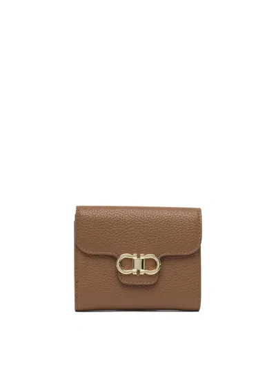 FERRAGAMO WALLETS & CARD HOLDERS BROWN