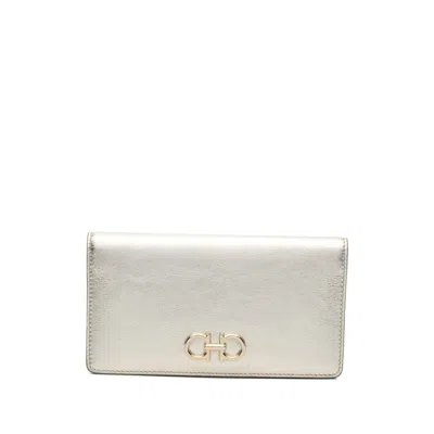 Ferragamo Wallets Gold In Neutral
