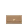 Ferragamo Wanda Continental Wallet. In White/beige