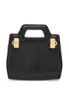 Ferragamo Wanda Gancini-buckle Mini Bag In Black