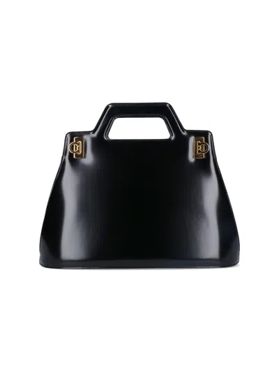 Ferragamo 'wanda' Handbag In Black  