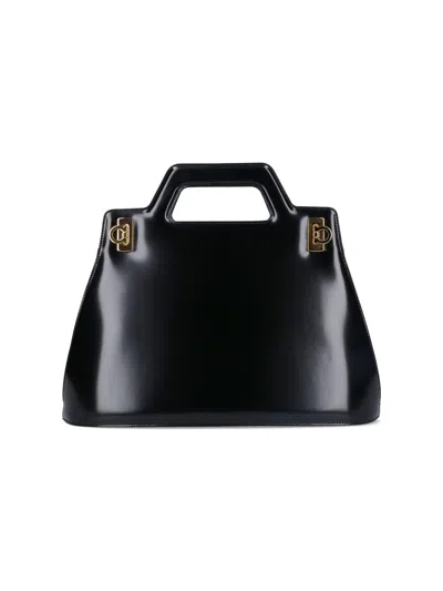 Ferragamo Wanda Handbag In Nero
