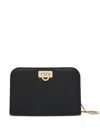 Ferragamo Rectangular Calf Leather Shoulder Bag In Black
