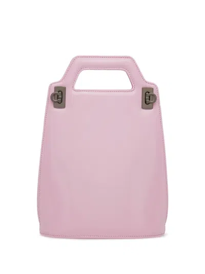 Ferragamo Wanda Leather Minibag In Pink
