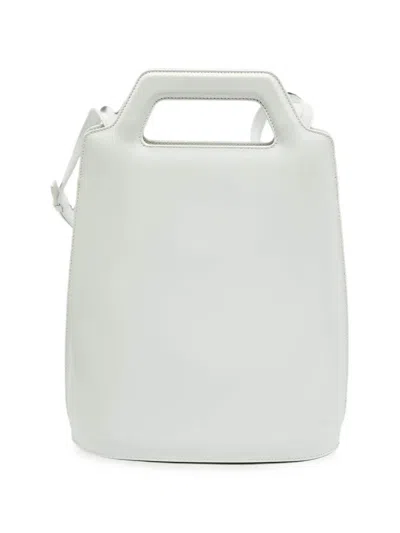 Pre-owned Ferragamo Wanda Leather Tote Bag In White