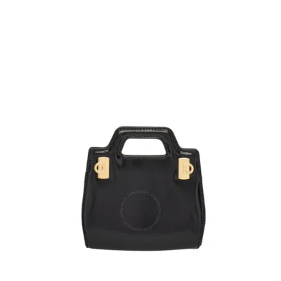 FERRAGAMO FERRAGAMO WANDA MICRO LEATHER SHOULDER BAG