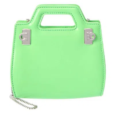 Ferragamo Wanda Mini Crossbody Bag In Green