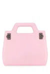 Ferragamo Wanda Mini Leather Top Handle Bag In Pink