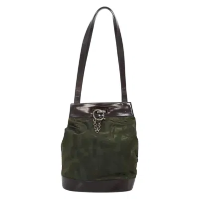 Pre-owned Ferragamo Wanda Synthetic Shoulder Bag () In Green