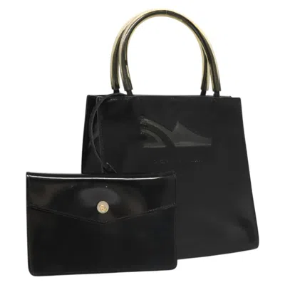 Pre-owned Ferragamo Wanda Tote Patent Leather Patent_leather Tote Bag Bag () In Black