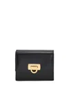 Ferragamo Wanda  Wallet With Gancini Closure In Patent Leather