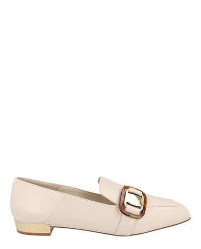 Ferragamo Wang Leather Loafer In Neutral