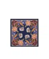 Ferragamo Water Lilies Print Silk Scarf In Multi