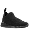 Ferragamo Wave Leather Sneaker In Black