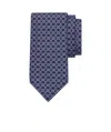 Ferragamo Wavy Printed Tie In Blue