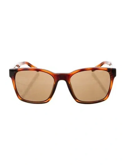 Pre-owned Ferragamo Wayfarer Tinted Sunglasses In Brown