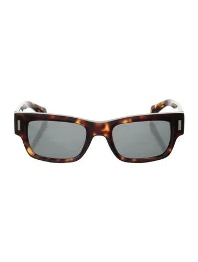 Pre-owned Ferragamo Wayfarer Tinted Sunglasses In Brown