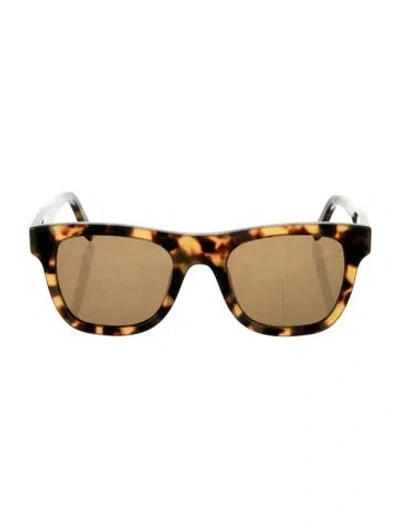Pre-owned Ferragamo Wayfarer Tinted Sunglasses In Brown