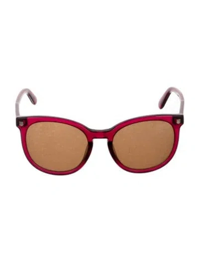 Pre-owned Ferragamo Wayfarer Tinted Sunglasses In Purple