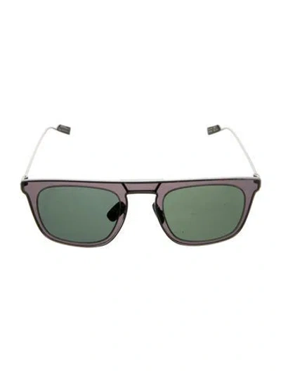 Pre-owned Ferragamo Wayfarer Tinted Sunglasses In Silver