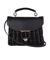 Ferragamo Weave A Handbag In Black