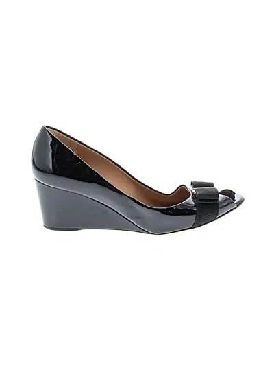 Pre-owned Ferragamo Wedges In Black