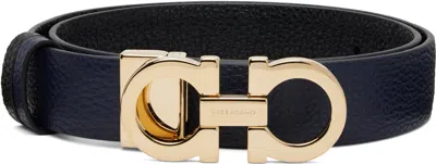 Ferragamo White & Black Mediterraneo Reversible Belt